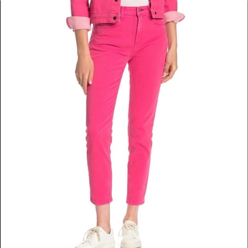 Rag & bone high rise skinny jeans bull pink